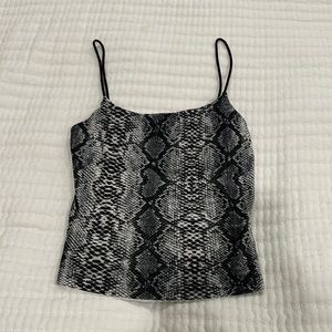 snake skin top